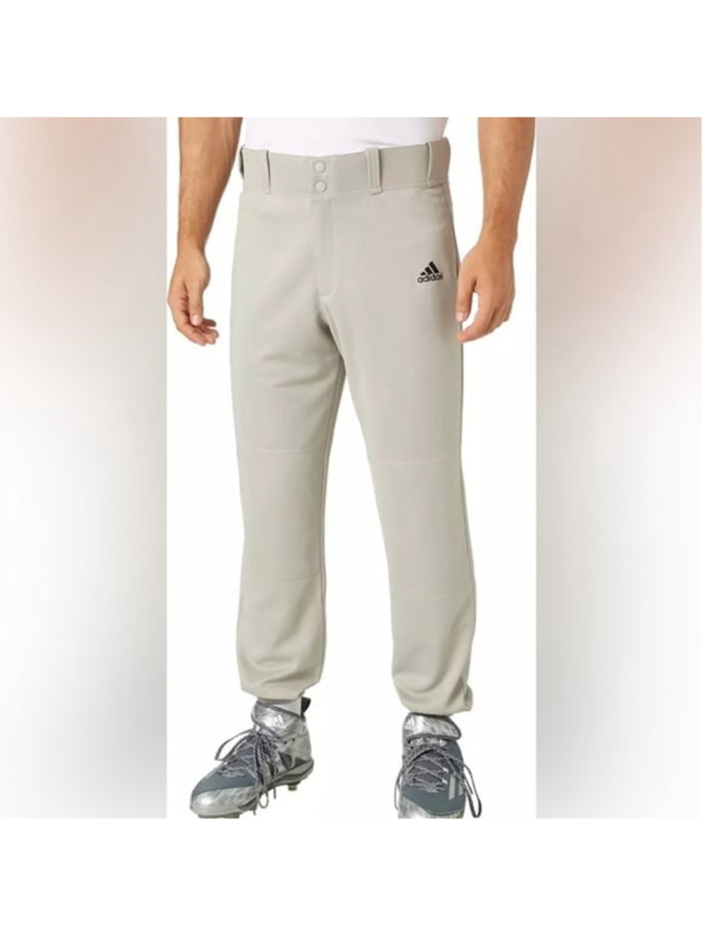 Mens Adidas gray traditional baseball pant size xl